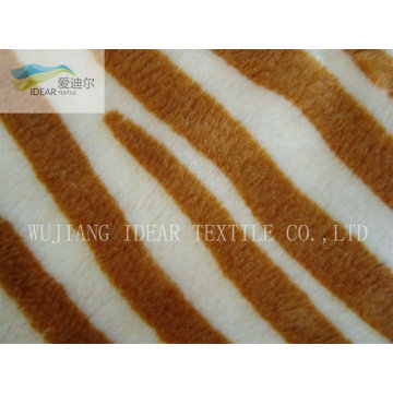 Stripe PV Plush Fabric For upholstery and home decoration